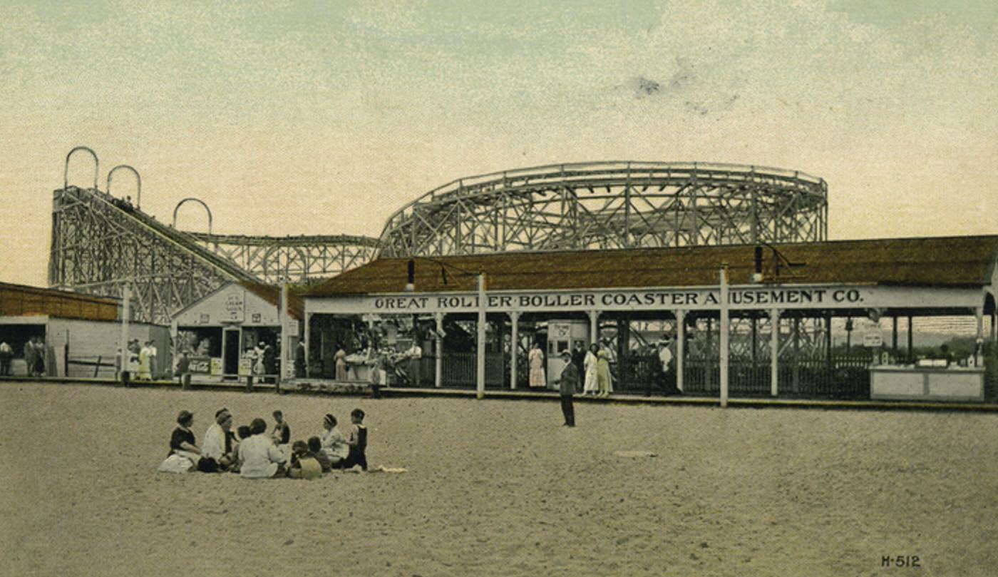Roller Boller Coaster, South Beach, 1900s.