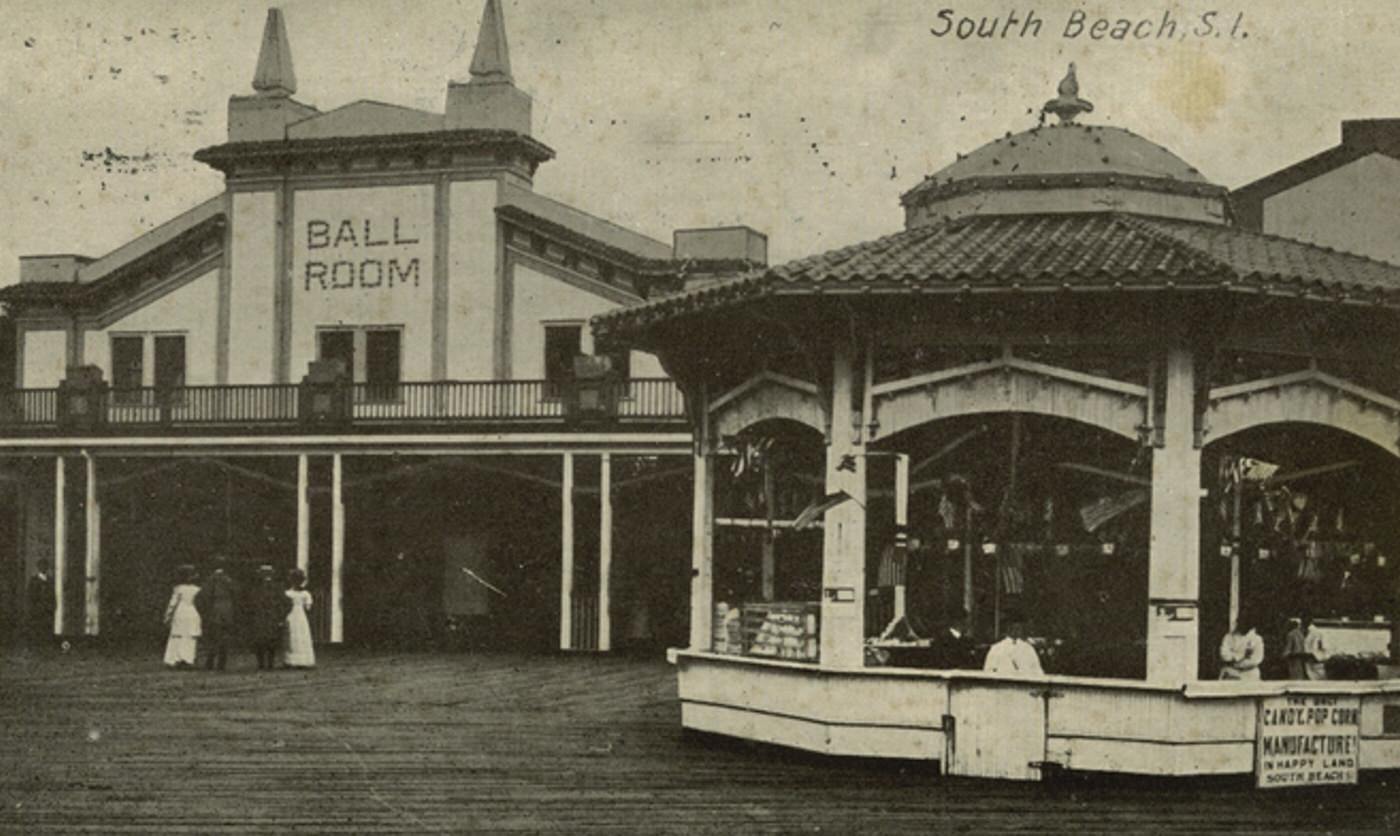 Ball Room In Happy Land Park, South Beach 1900s.