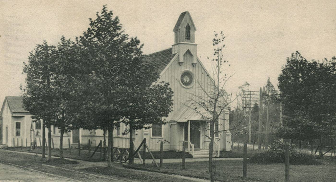 St. Simon's Church, Clove Road, Concord, Staten Island, 1900s.