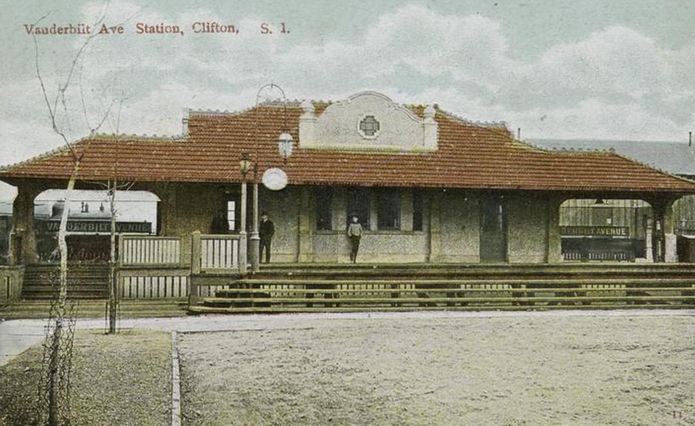 Vanderbilt Ave. Station, Clifton, Staten Island, 1900s.