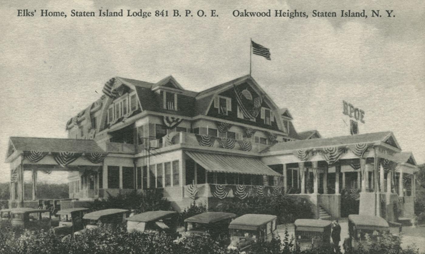 Elk's Home, Staten Island Lodge 841 B.P.O.E. Oakwood Heights, Staten Island, 1900s