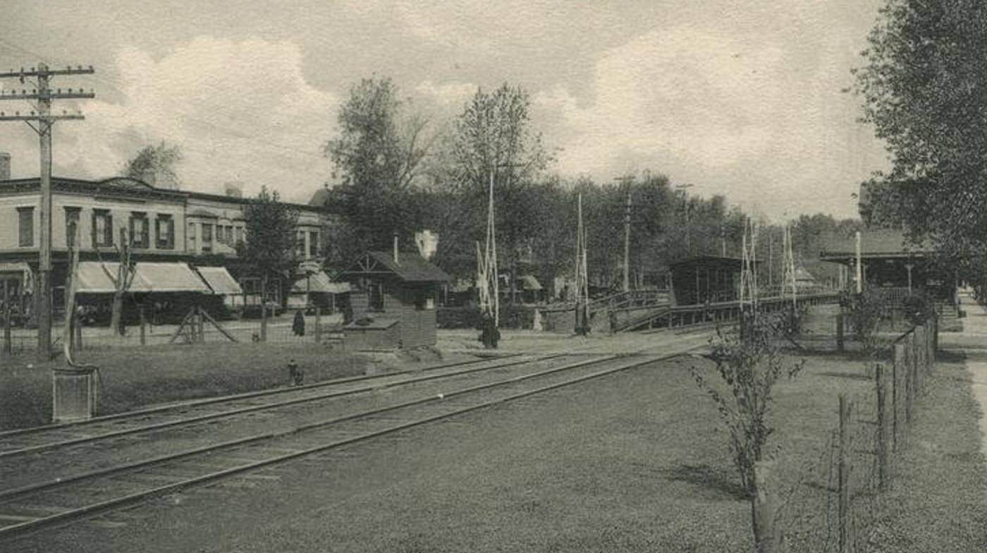 Business Section and Railroad Station, New Dorp, Staten Island, 1900s