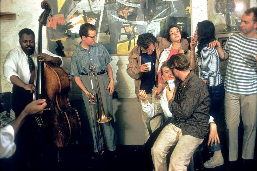 The Walter Bows Band plays a party at an artist's loft, 1959.