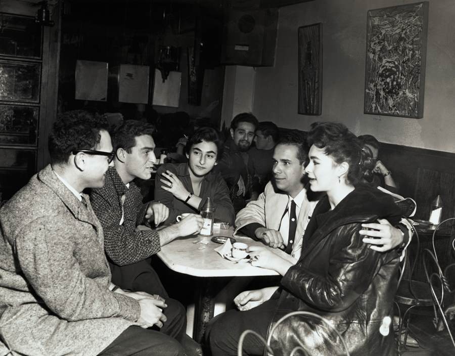 Cafe Rienzi on MacDougal Street, 1957.