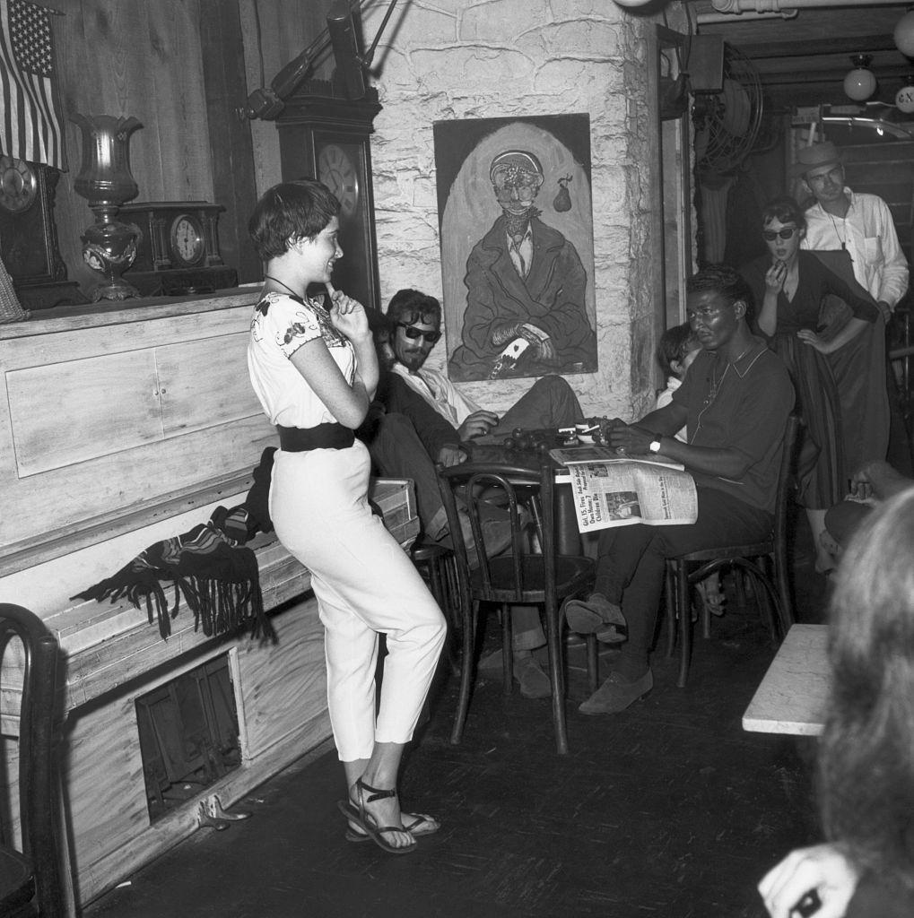 Beatniks inside a Greenwich Village Coffee Shop, 1959.
