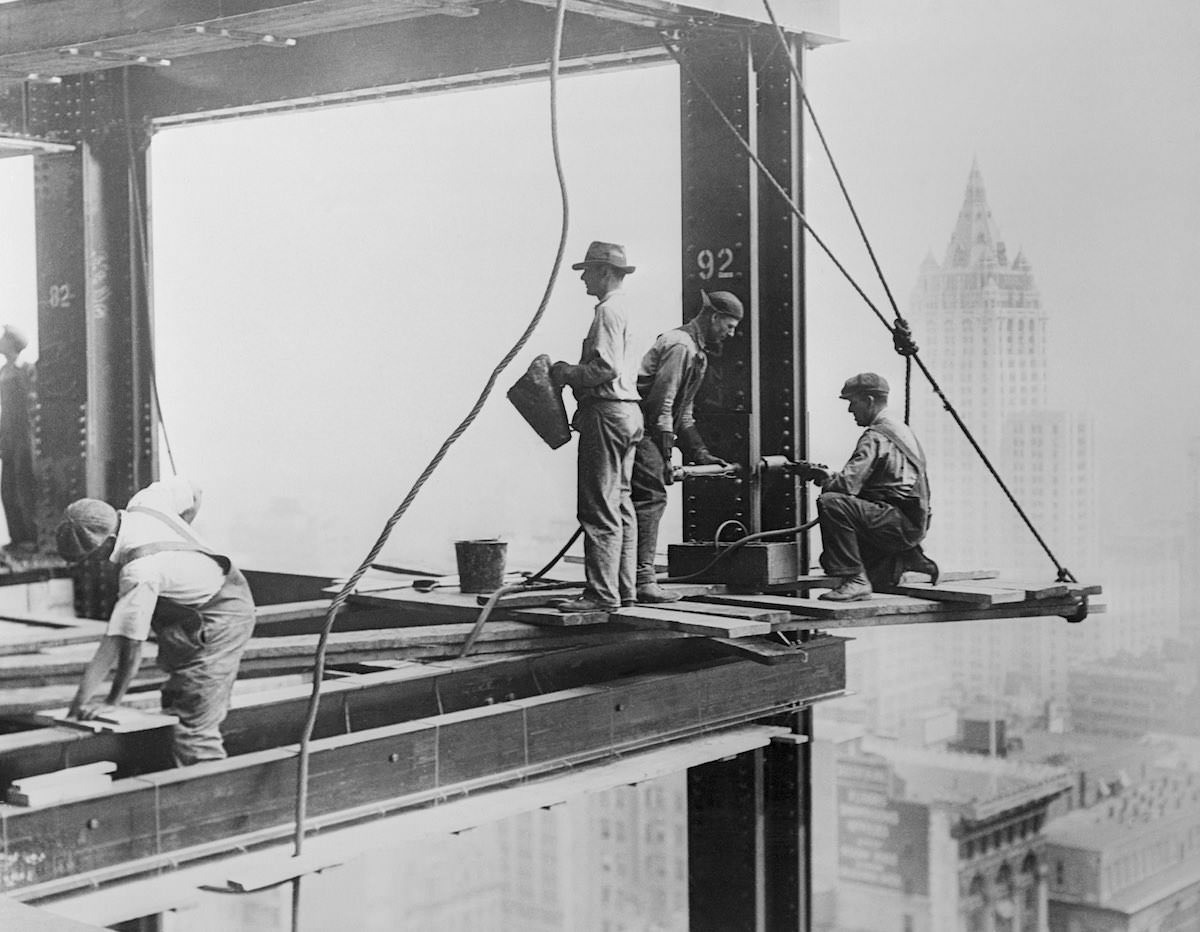 Empire State Building under, 1930.