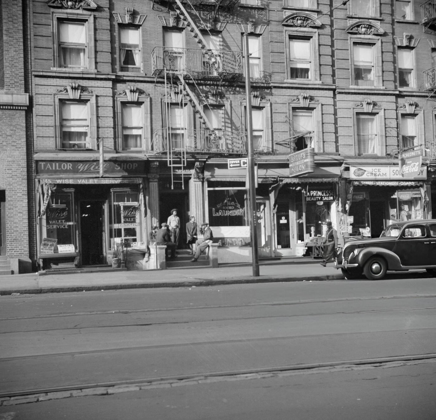 A tenement house in Harlem.