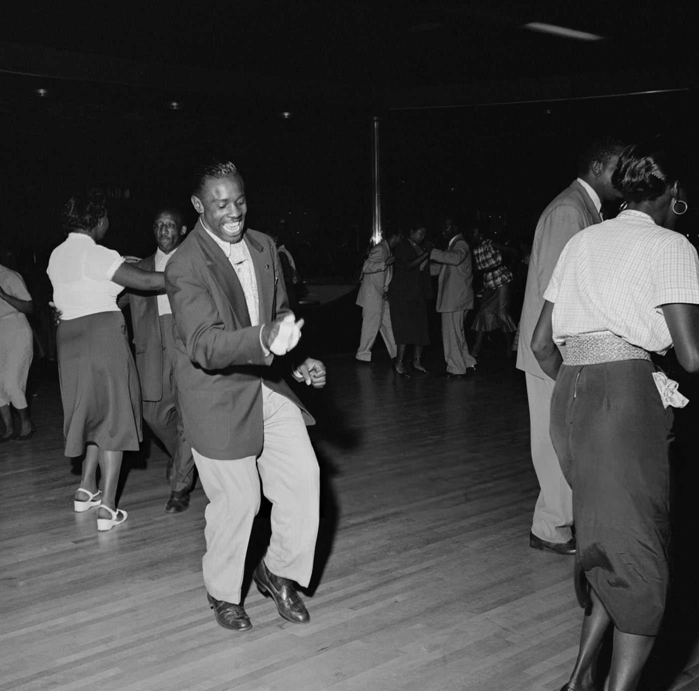 Dancing at the Savoy Ballroom in Harlem, 1947.