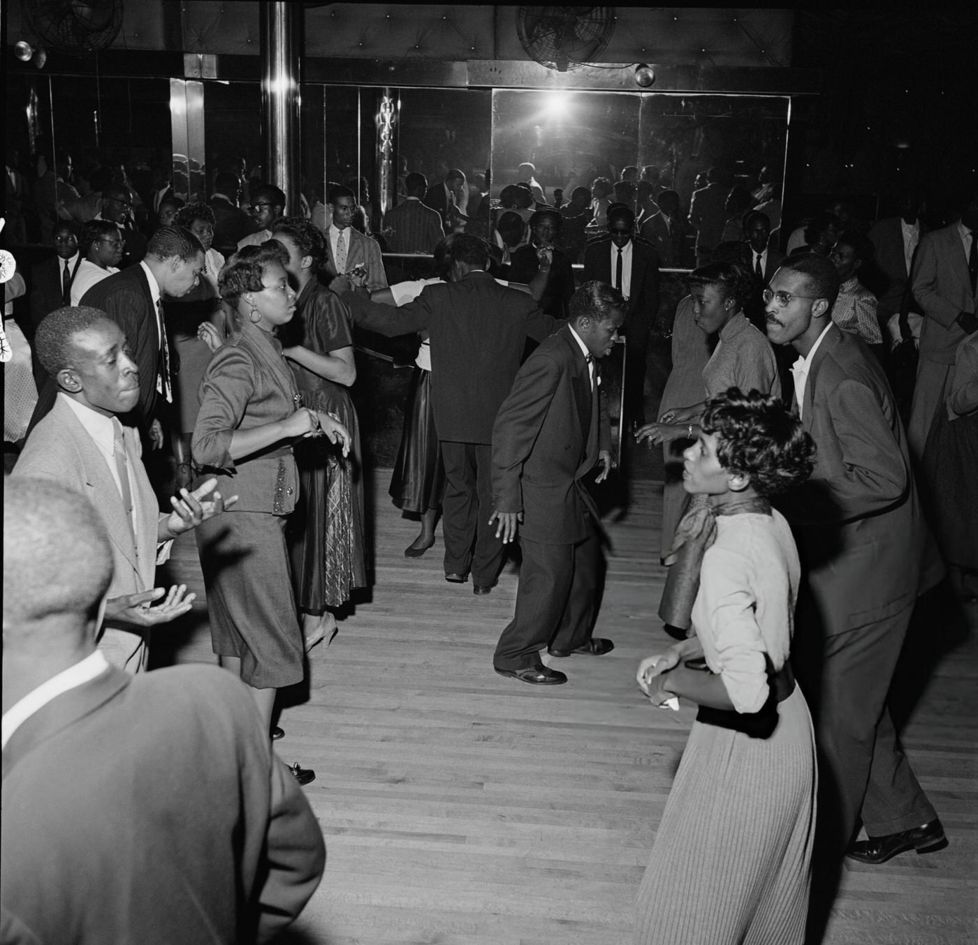 Dancing at the Savoy Ballroom in Harlem, 1947.