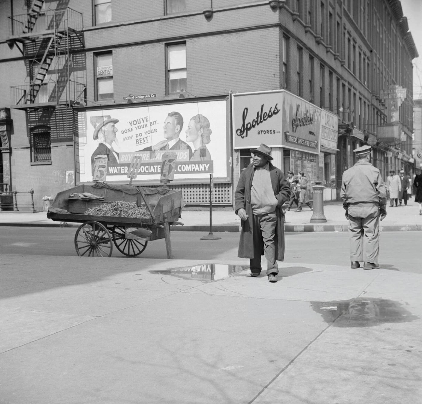 A Harlem Street scene.