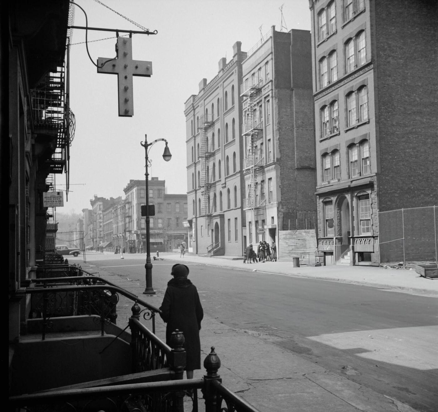 A Harlem Street scene.