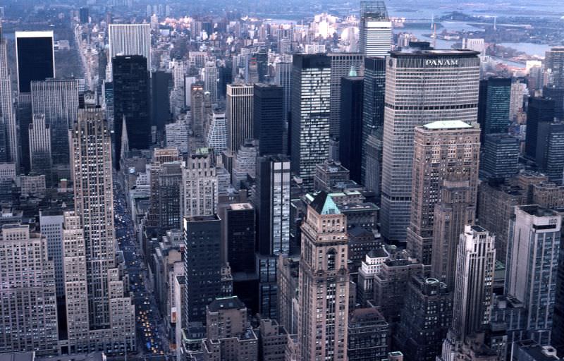 New York architectures, Manhattan, 1978.