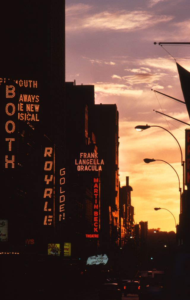 Sunset in Midtown Manhattan, 1978.