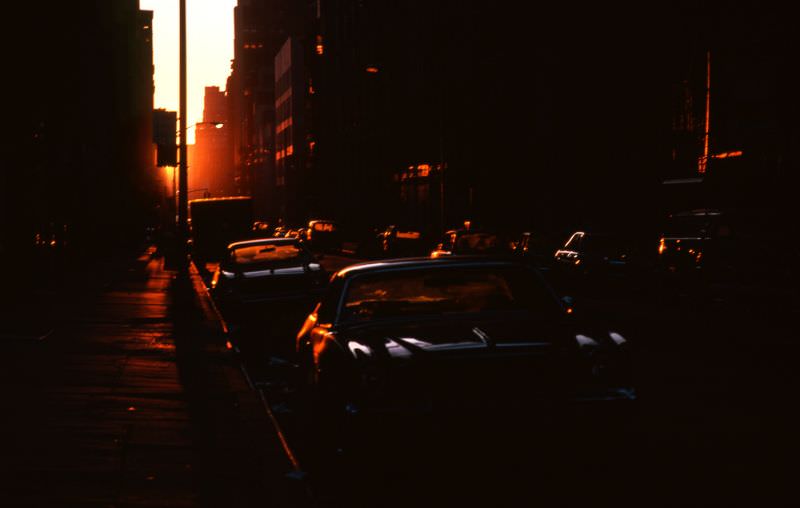 Sunset, Manhattan, 1978.
