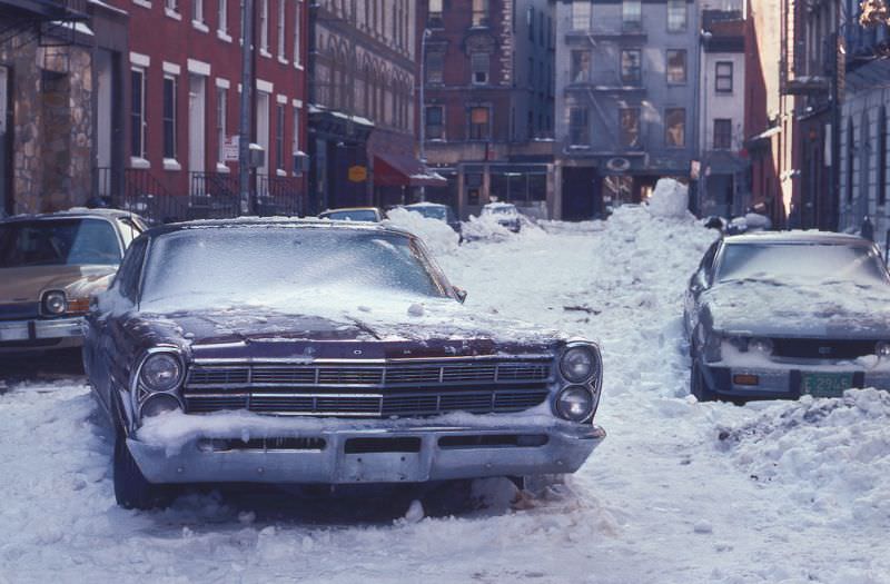 Frozen car, Manhattan, 1978.