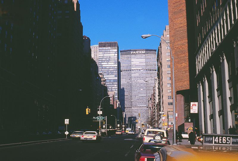 Looking north on Park Avenue towards the Pan Am building.