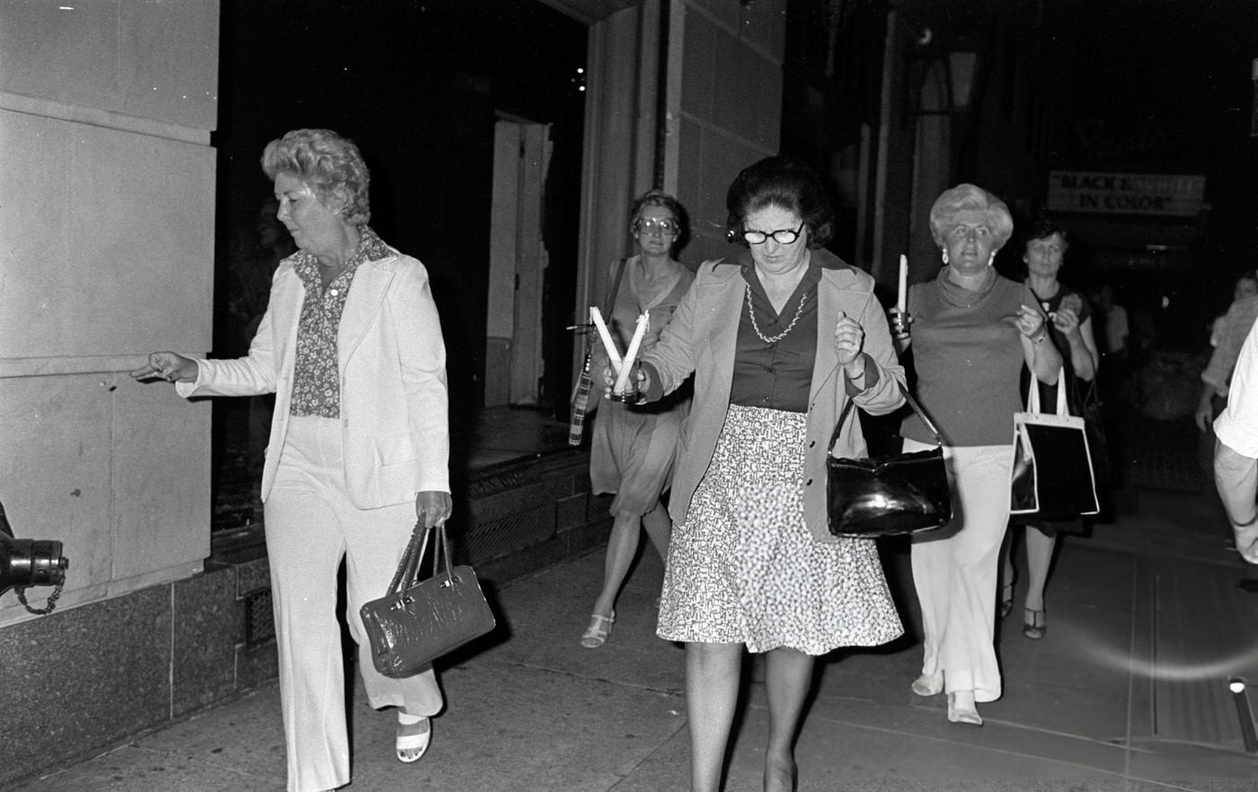 Scenes from the New York City Blackout, 1977.
