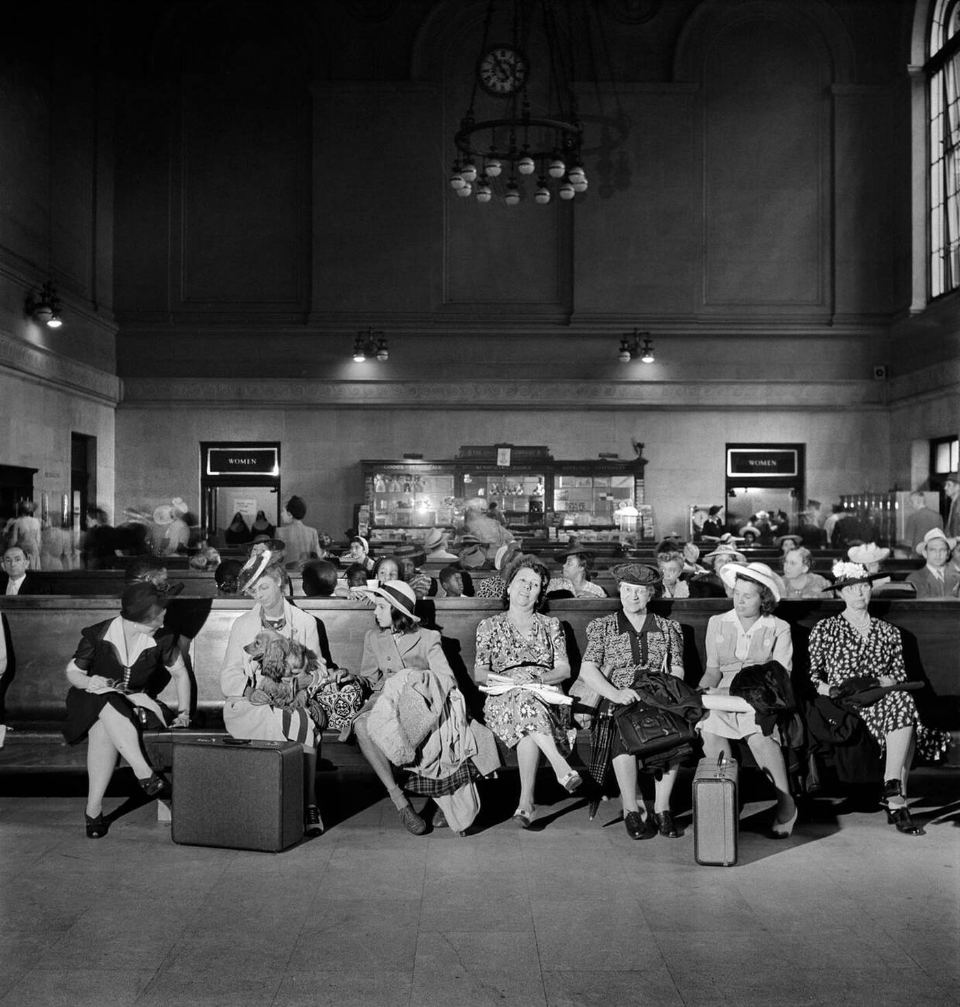 Waiting Room, Pennsylvania Station, New York City, 1942.