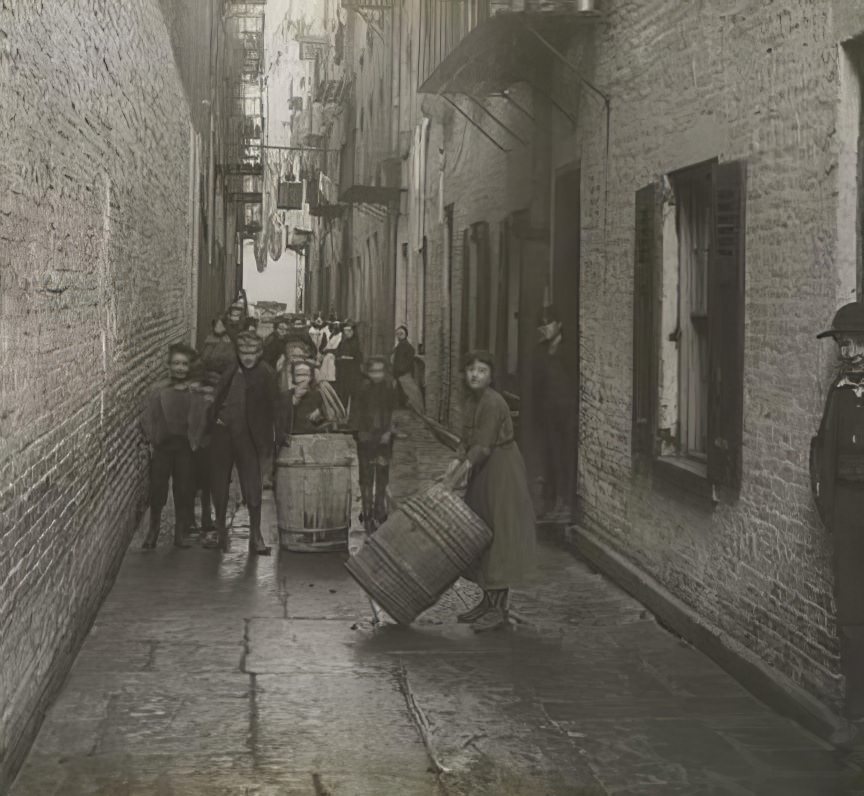 Gotham Court, circa 1890.