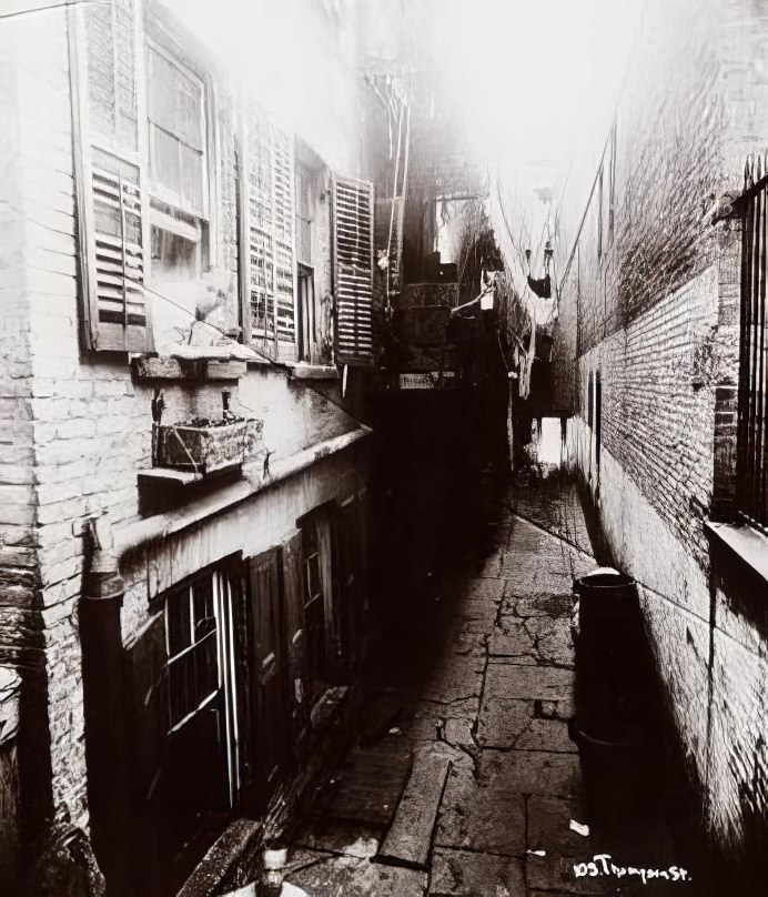 "The Sun never enters here," 1890s.