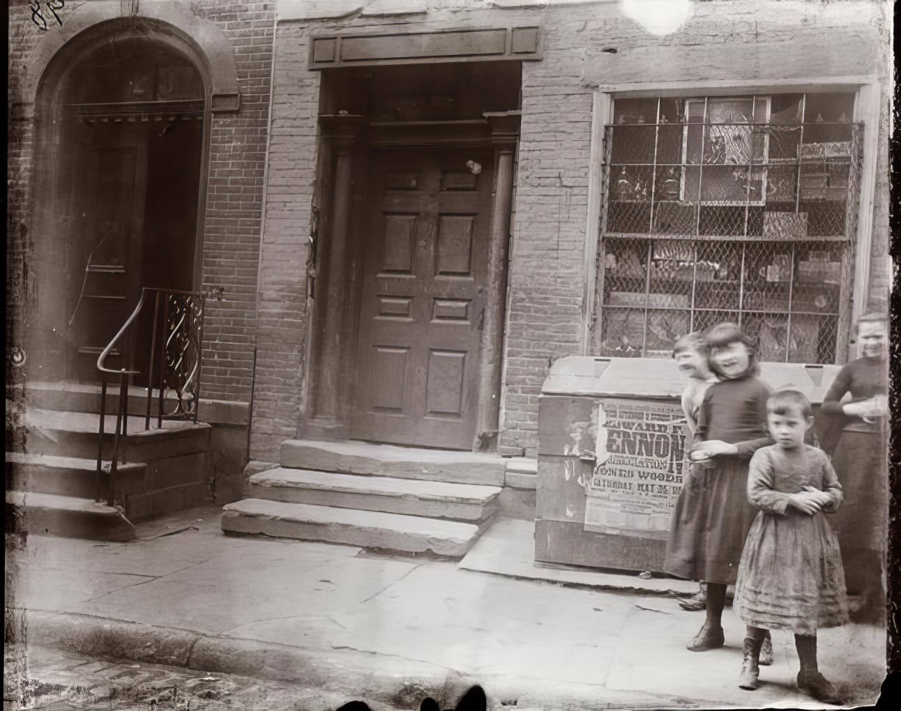 Old house on Cherry Street, "The Cradle of the Tenement," 1890.