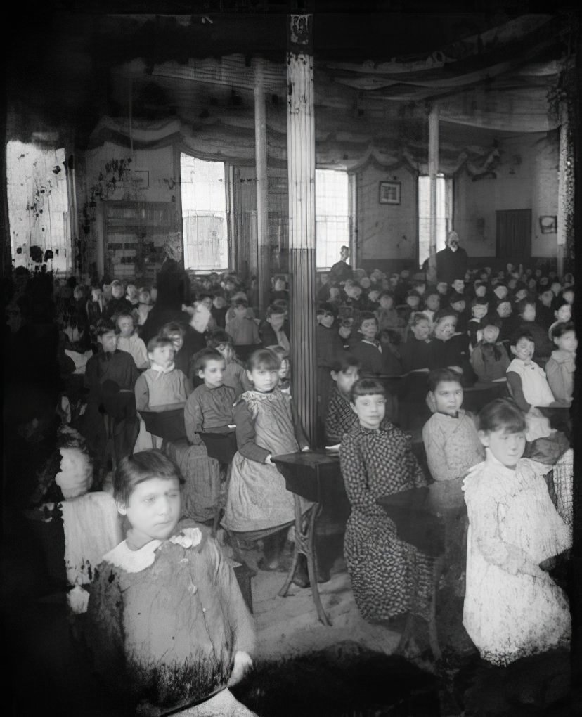 The old Five Points Mission School, circa 1890.