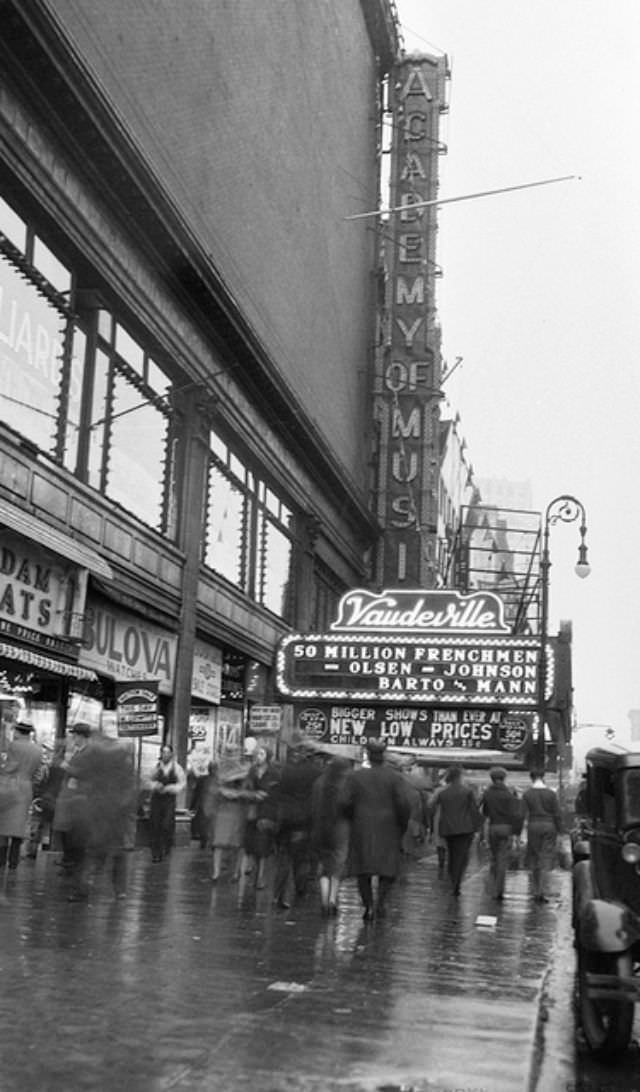 Academy of Music (later converted to the Palladium), 1931.