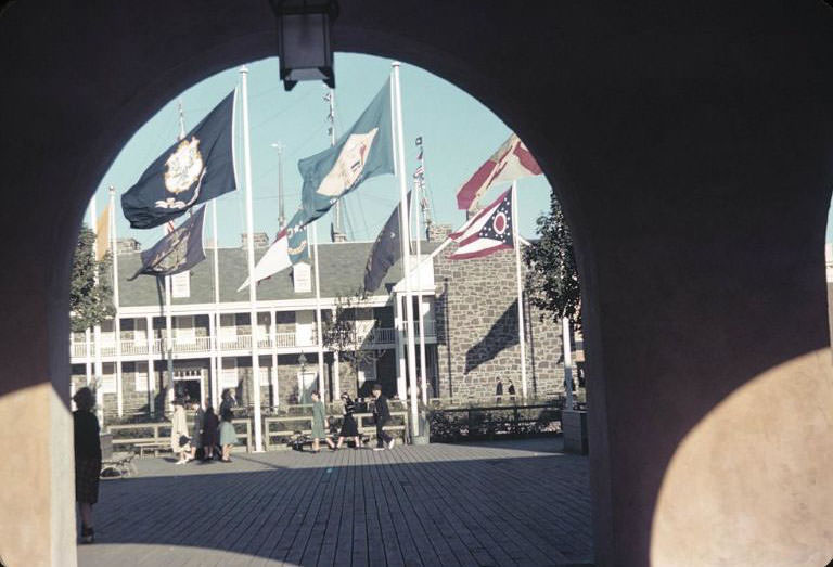 The New Jersey Building along the Court of States, 1939 New York World's Fair.