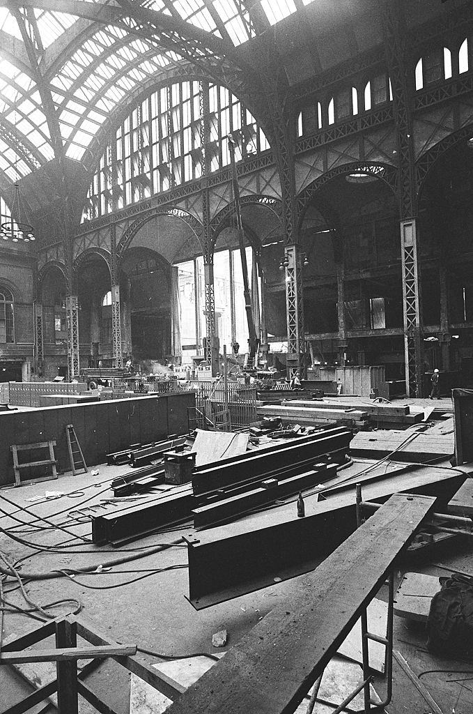 Penn Station, during the Demolition, 1965.