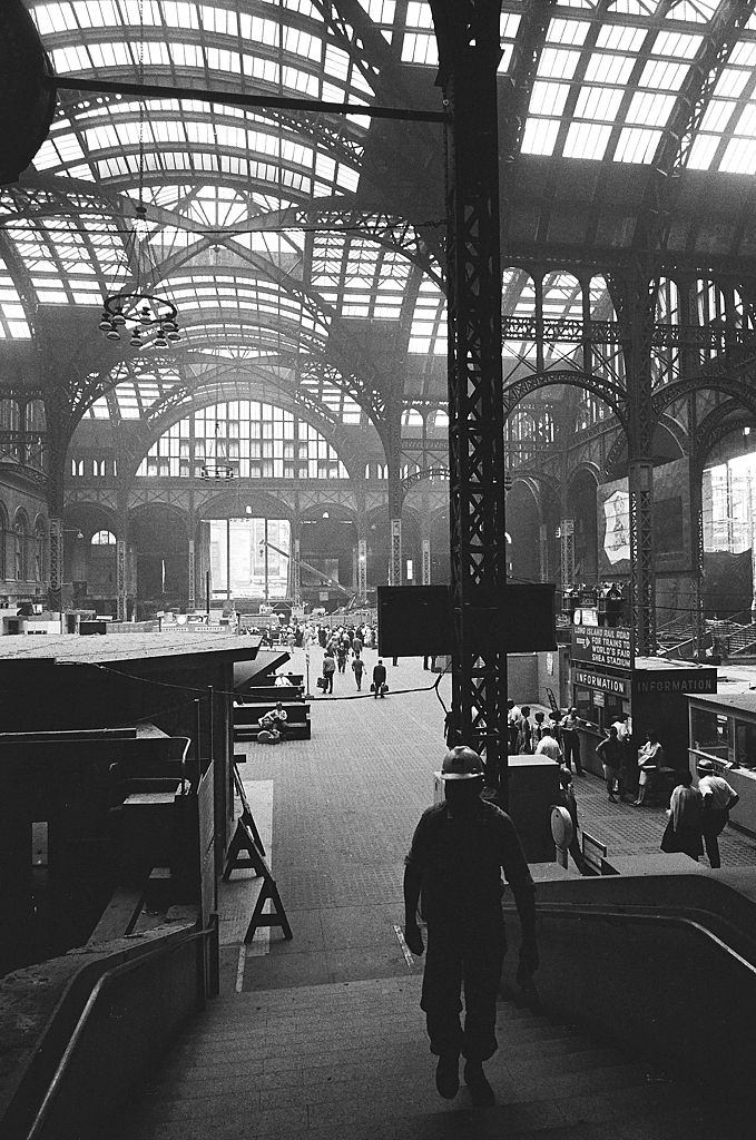Penn Station during the demolition.