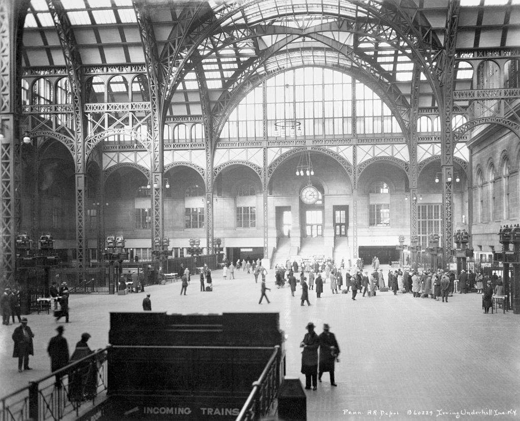Interior of Pennsylvania Station, 1934.