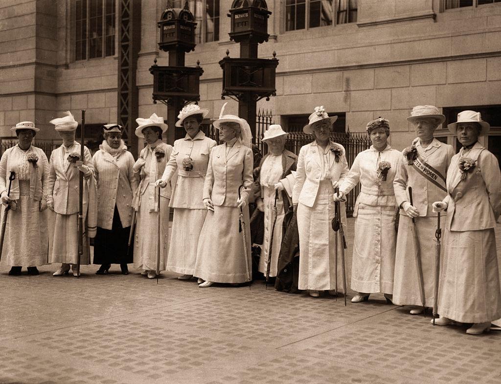 Suffragists at Pennsylvania Station, 1915.