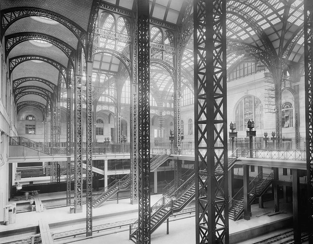 Track Level and Concourse, Pennsylvania Station, New York City, 1910.