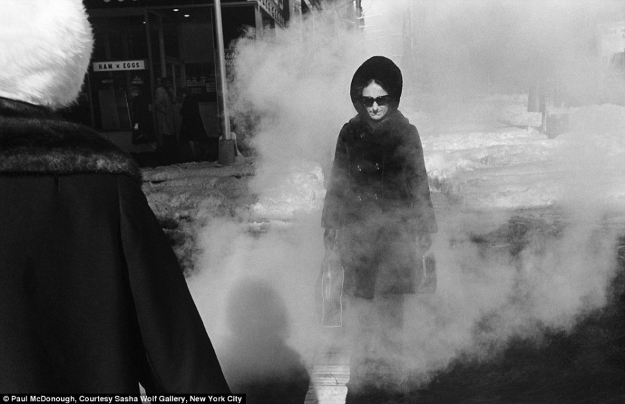 Woman in Steam, NYC, 1969