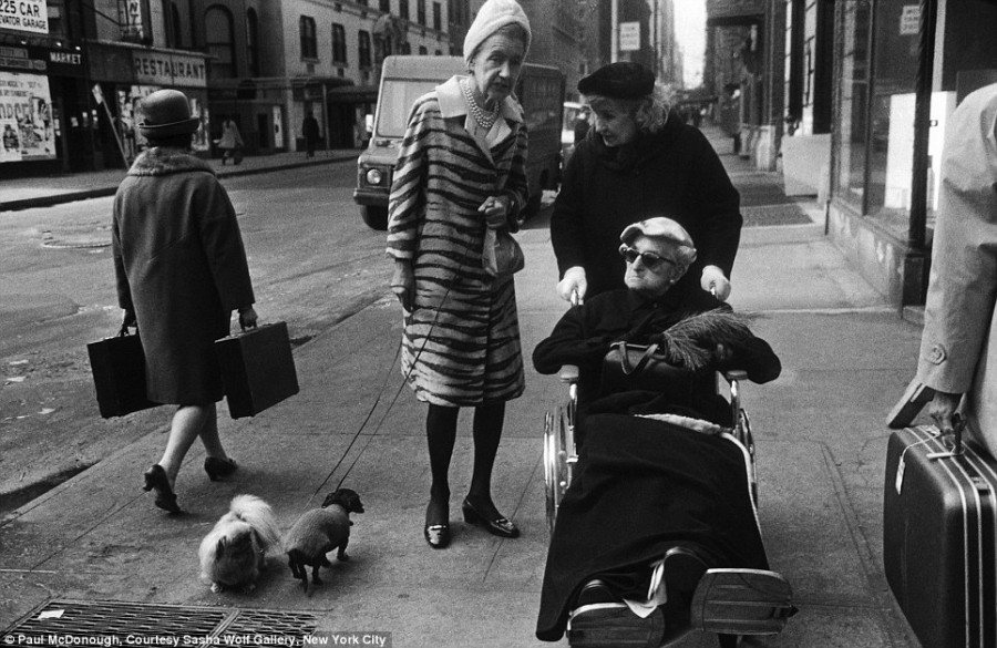 Woman in Wheelchair, NYC, 1969