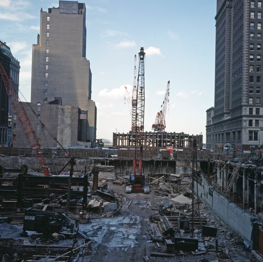 World Trade Center Construction Site, 1969.