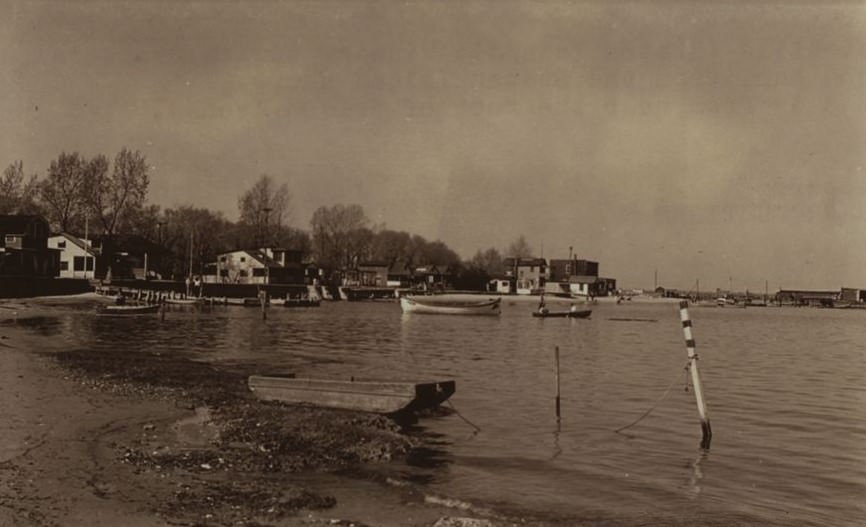 East along the shore of Great Kills, Staten Island, 1932.