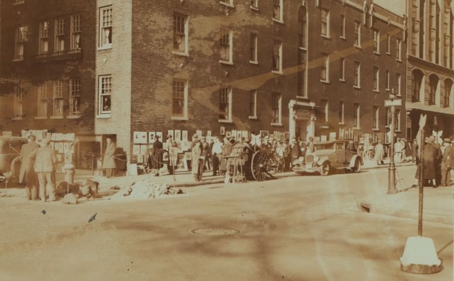 Artists And Poets In Greenwich Village, 1932.