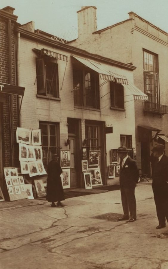 Artists And Poets In Greenwich Village, 1936.