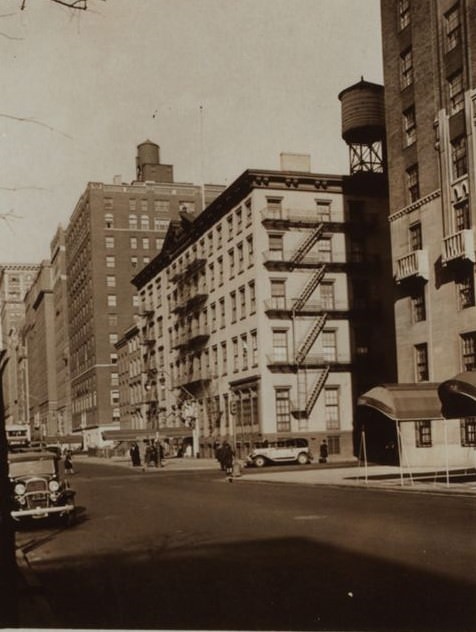 Fifth Avenue And Washington Mews, 1933.