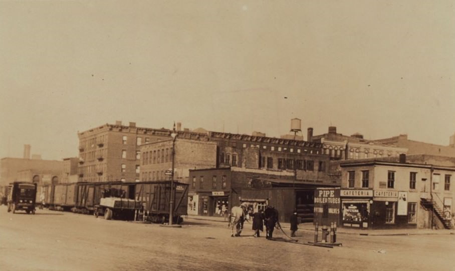 West Street And Houston Street (West), 1932.