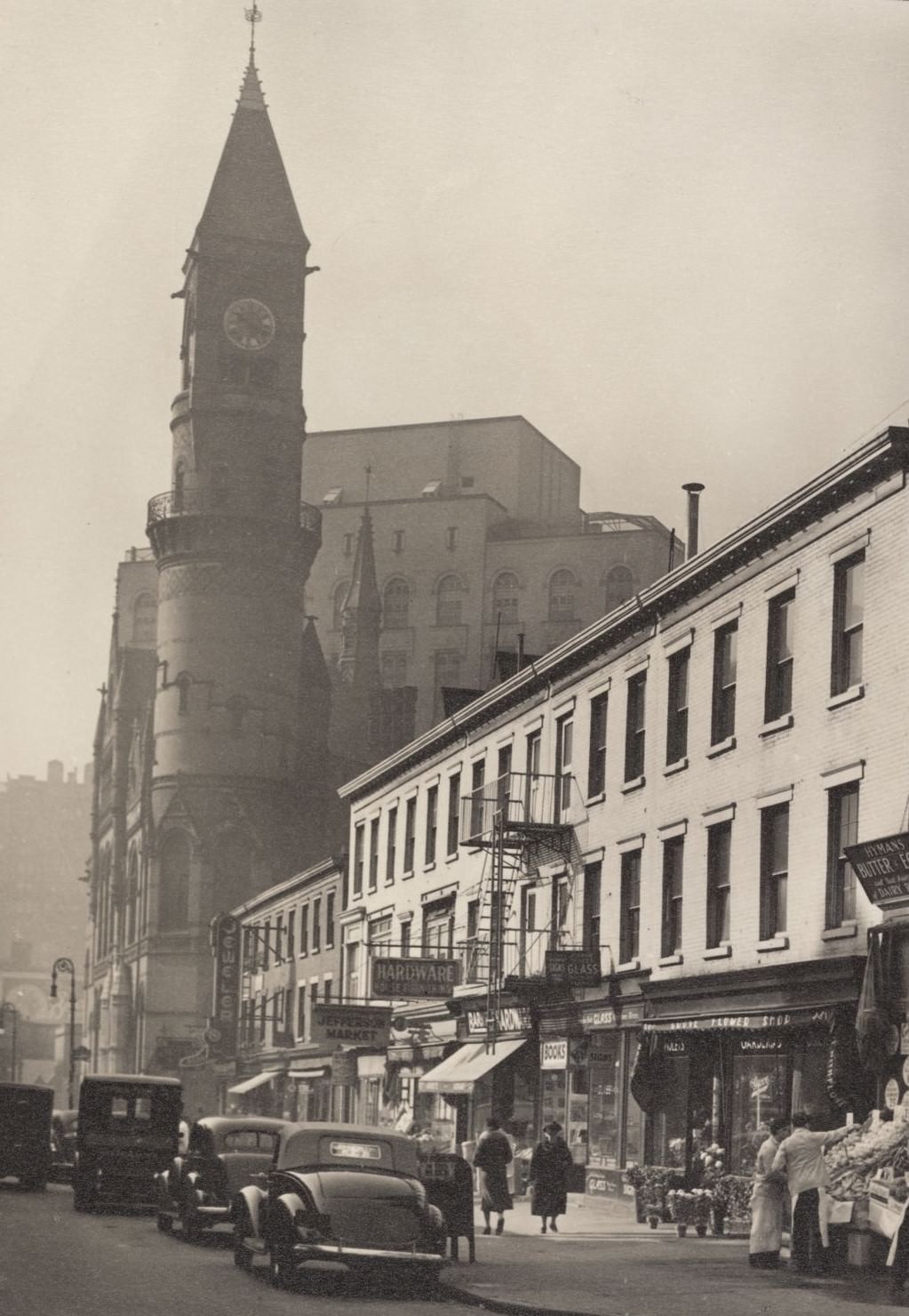 Jefferson Market Court And 647-661 Sixth Avenue, 1938.