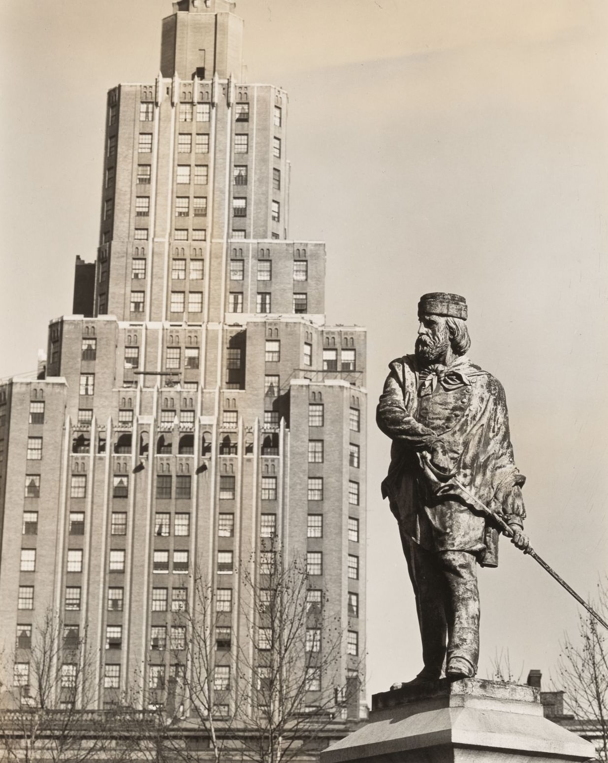 Washington Square With Statue Of Garibaldi, 1936.