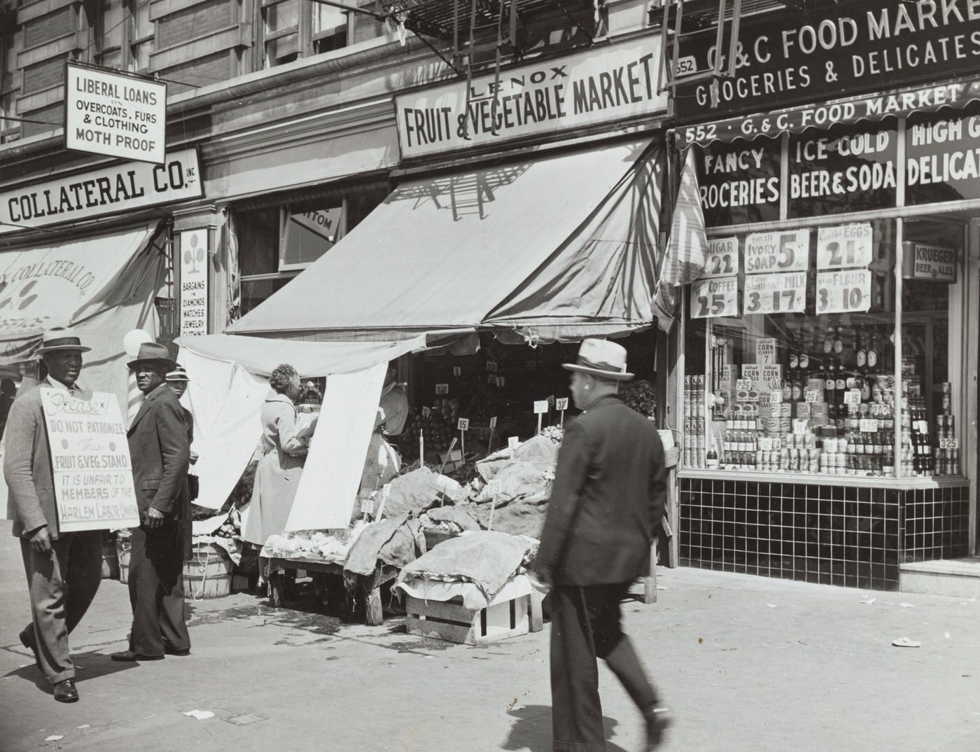 Lenox Fruit And Vegetable Market, 1939.