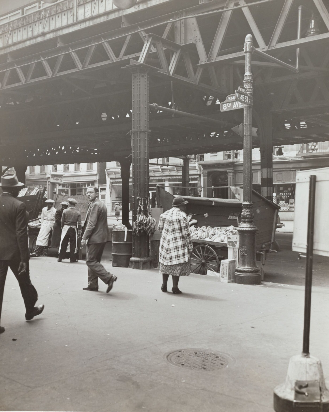 Pushcart Vendors At 145Th Street And 8Th Avenue, 1939.