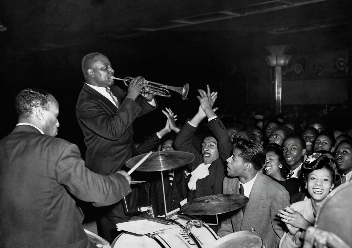 Cootie Williams Playing The Trumpet With Duke Ellington'S Band In A Harlem Ballroom, 1930S.