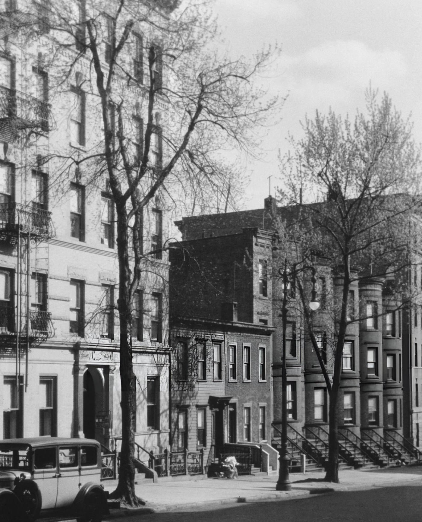 A View Down Edgecombe Avenue, Harlem, 1930S.