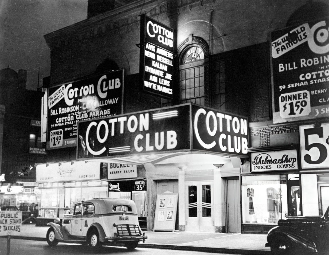 The Marquee Of The Cotton Club Nightclub, Early 1930S.