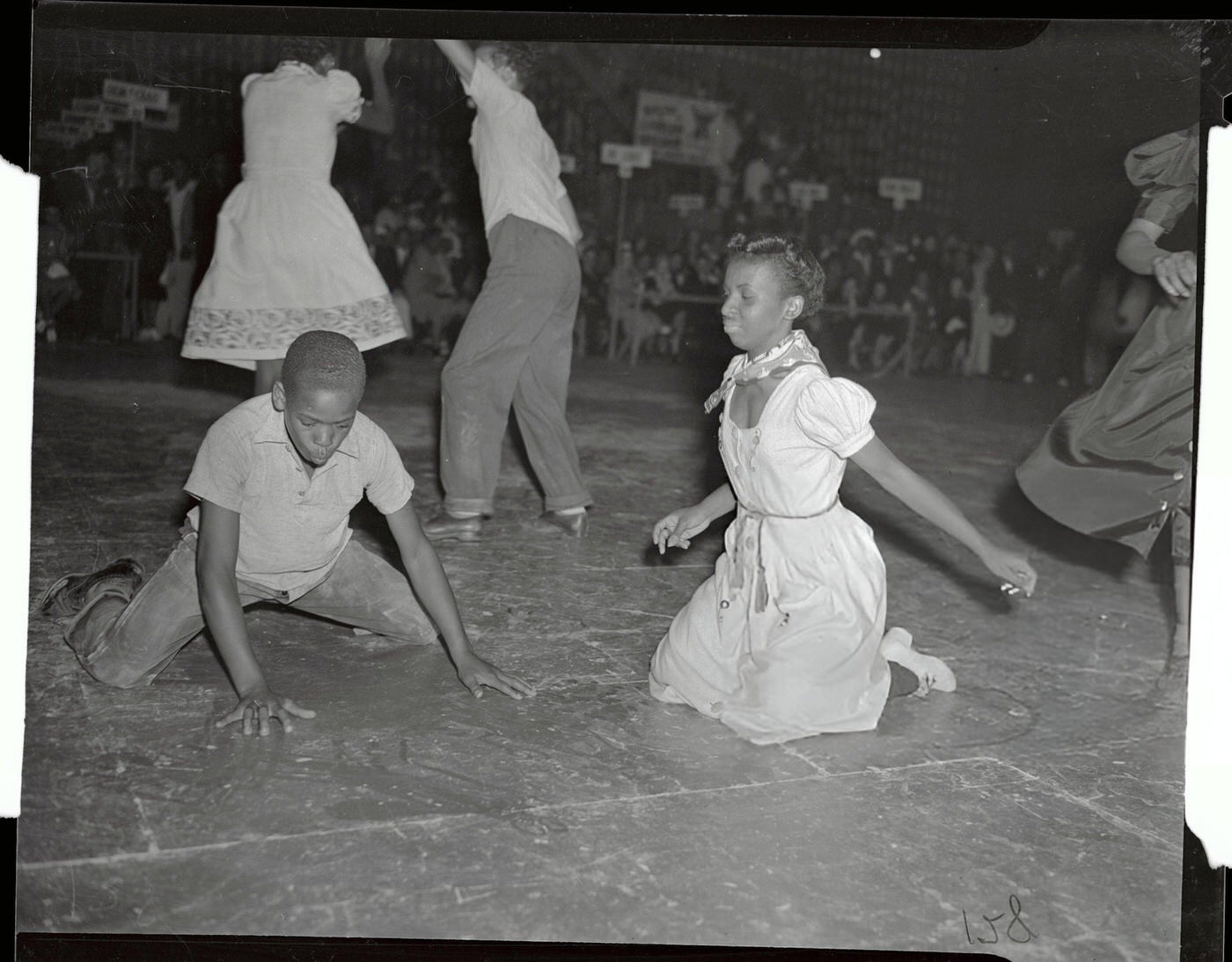 Rosco Porter And Elizabeth Hart, Winners Of The Big Apple Swing Dancing Contest.
