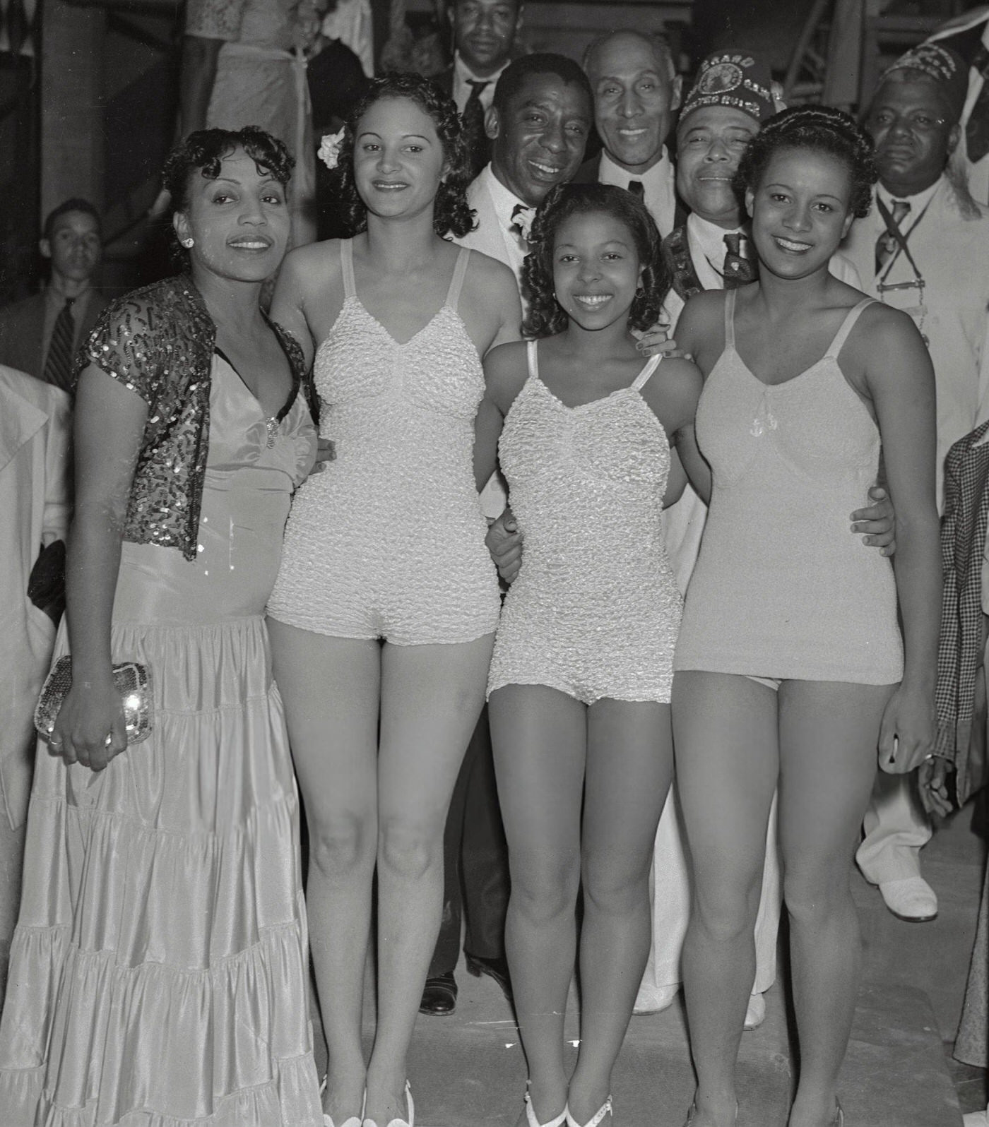 Alberta Dawson, Celestine Davis, And Gladys Taylor, Winners Of The Swing Dancing Contest.